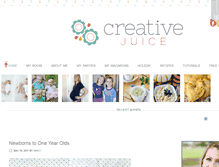 Tablet Screenshot of getcreativejuice.com